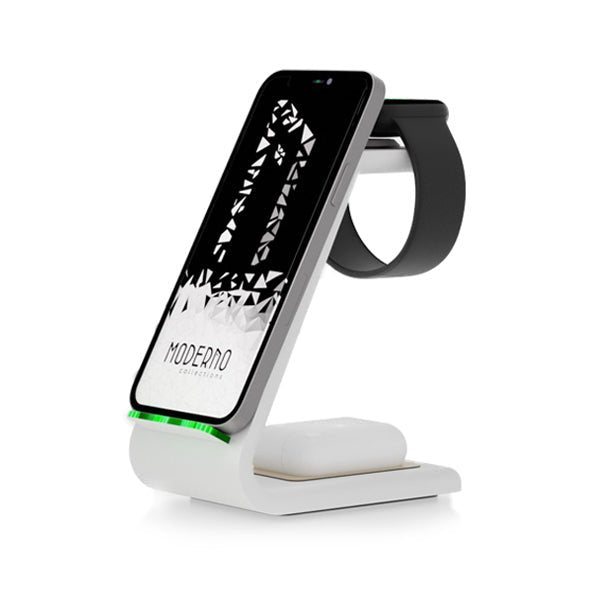 Premium 3 in 1 Fast Wireless Charging Stand for iPhone, Apple Watch & AirPods